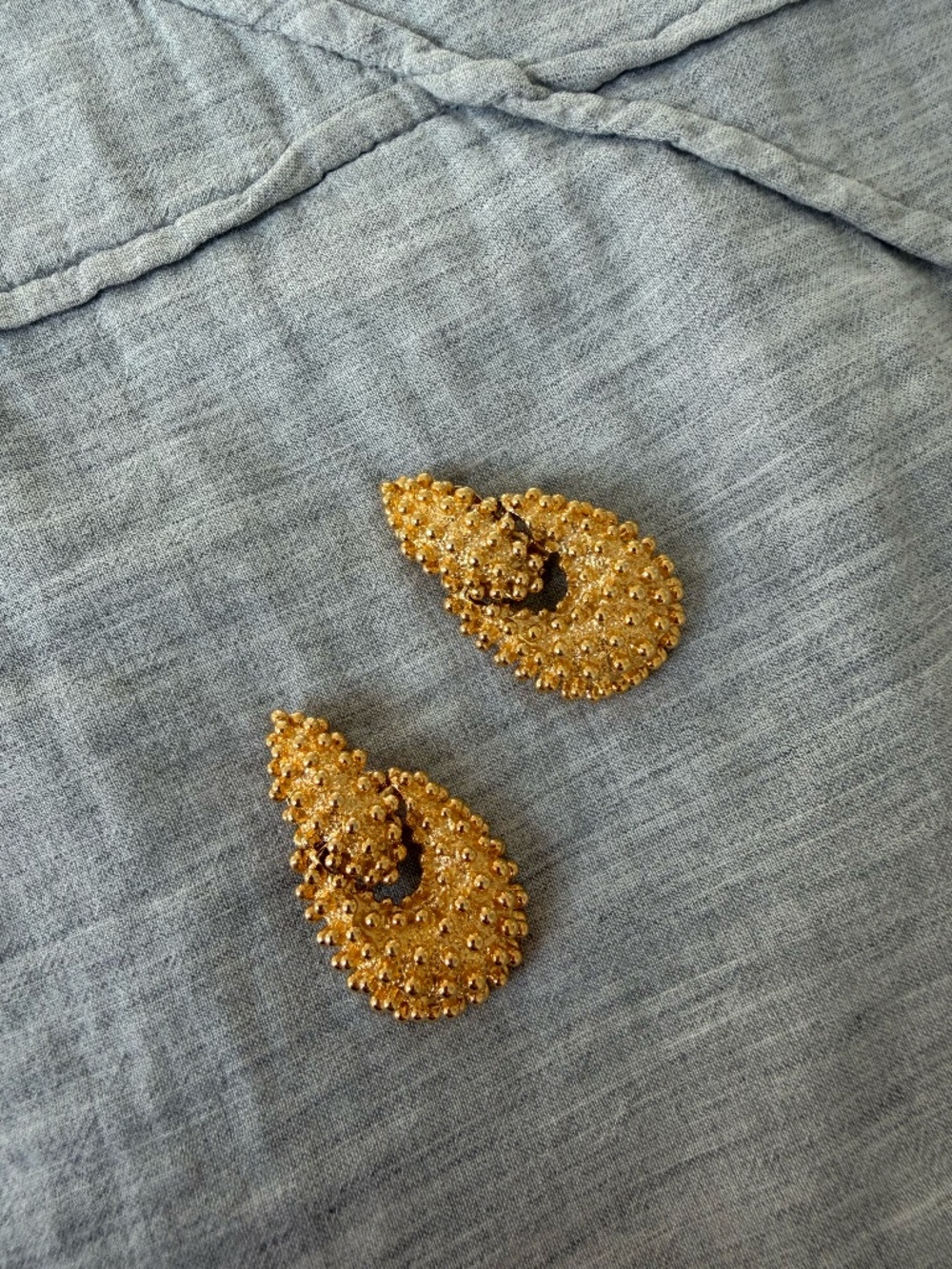 Florence Teardrop Hoop Clip-On Earrings